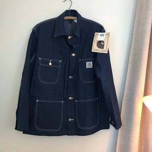 unlined denim chore coat